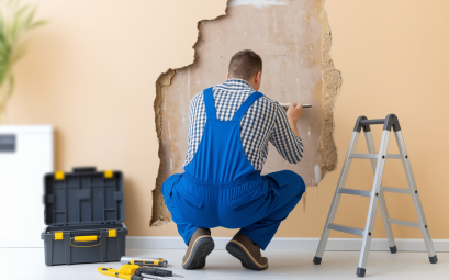 Comment réparer une fuite d'eau dans un mur avant de peindre ?